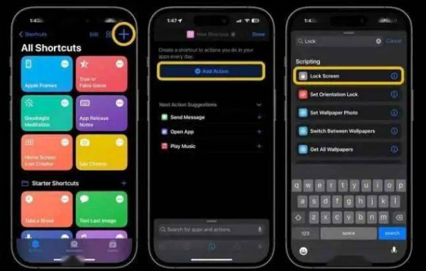 沔城回族镇苹果14锁屏维修店分享iPhone14升级iOS16.4后如何创建锁屏快捷方式 