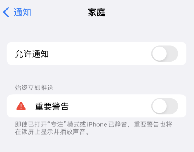 沔城回族镇苹果14维修分享iPhone14系列机型弹出“家庭”警告后卡死如何解决 