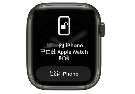 沔城回族镇苹果手机维修分享用 AppleWatch 解锁配备面容 ID 的 iPhone方法 