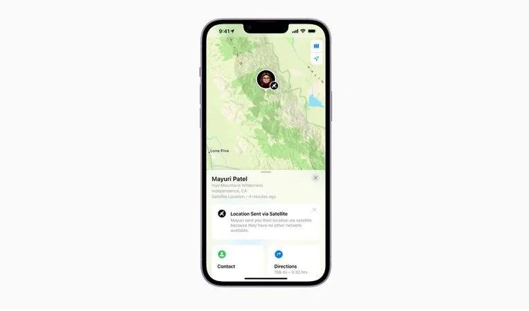 沔城回族镇苹果14维修分享iPhone14系列中 FindMy功能通过卫星分享位置方法教程 